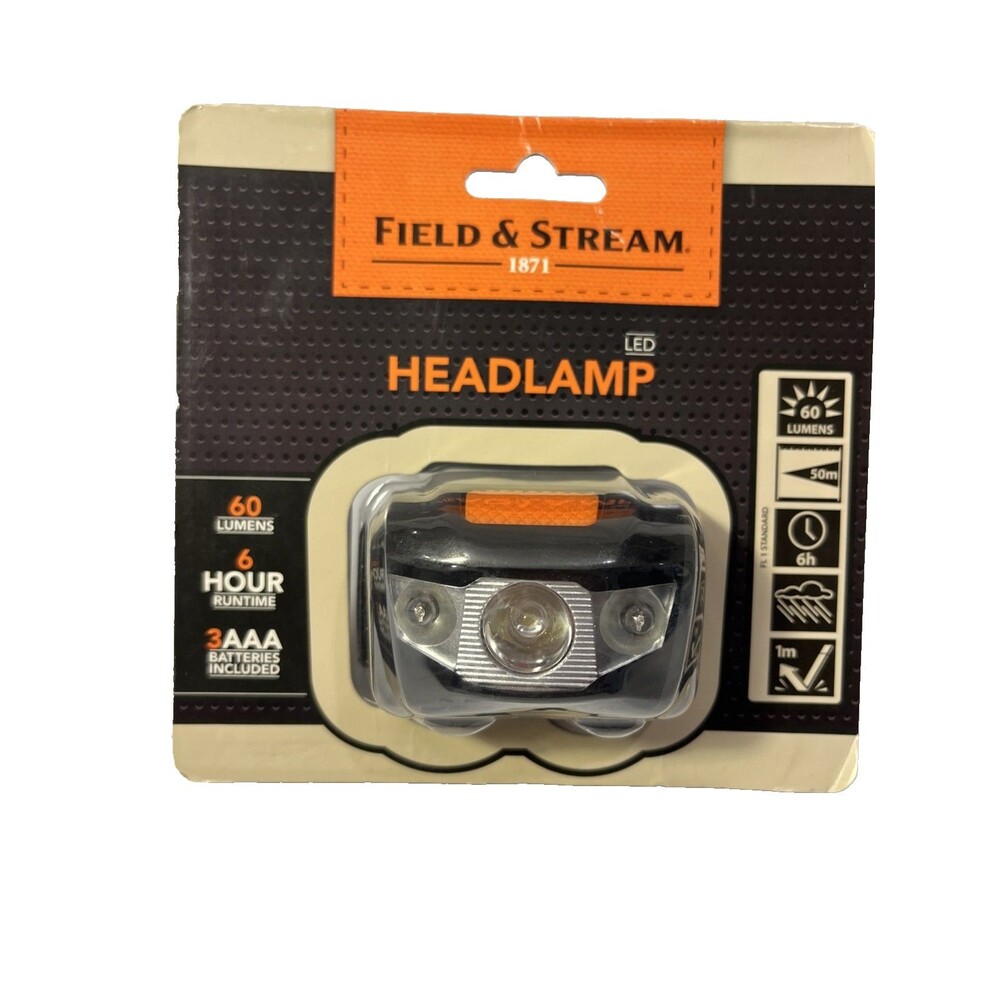 Field And Stream Headlamp 60 lumens 6 hr runtime